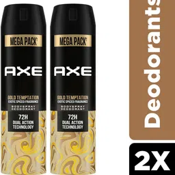 axe Gold-Temptation Deodorant Spray-For Men image 2