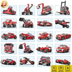 spark toy 23-in-1 Architect Block Set | Racing Car DIY Building Toy for Kids image 4