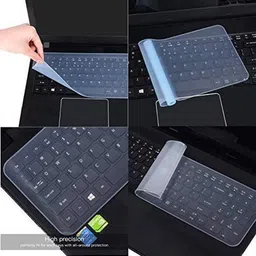 HRKB Universal Silicone Cover | Dust Protector for 15.6-inch (Clear/Transparent) Laptop Keyboard Skin image 3