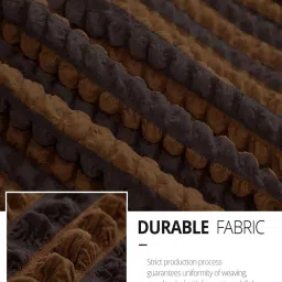 cortina Brown Solid Polyester 2 Seater Elastic Stretchable Sofa Cover image 5