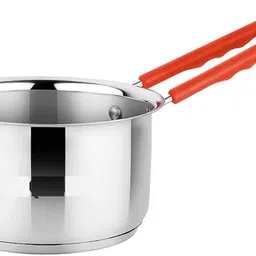allwin Heavy Duty Stainless Steel Saucepan Milk/Tea Pan Set 0.5+1 Liter Donga Tapeli Sauce Pan 15 cm diameter 1 L, 0.5 L capacity image 4