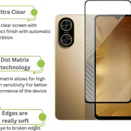 KWINE CASE Edge To Edge Tempered Glass for POCO C71 image 2