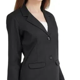 trendarc Women Solid Single Breasted Casual Blazer image 3