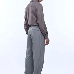 Tailoraedge Men Relaxed Pleated Trousers image 4