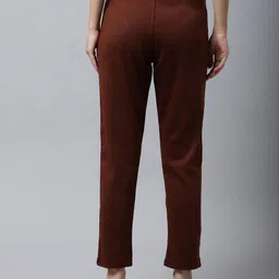 Valles365 by S.C. Women Pack Of 2 Mid Rise Regular Ft Woolen Regular Trousers image 2