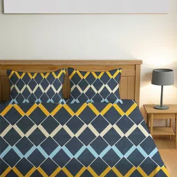 IVAZA Navy Blue Bedsheets-image-26