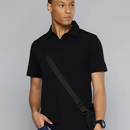 Moda Rapido Men Solid Polo Collar Cotton Relaxed Fit T-shirt-picture-39