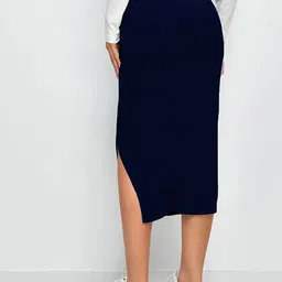 ALYNE Pencil Side Slit Midi Skirt image 4