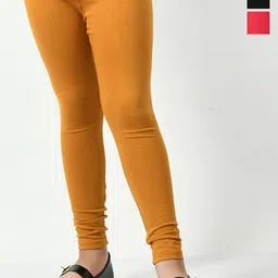 KAYU Girls Solid Pack Of 3 Ankle Length Cotton Leggings-picture-10