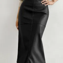 KPOP Straight Knee Length Skirts-picture-26