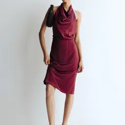H&M Halter Neck Satin Dress-picture-23