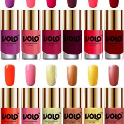 VOLO Set Of 12 Extra Shine Nail Polish 9.9 ml Each Combo 75-picture-42