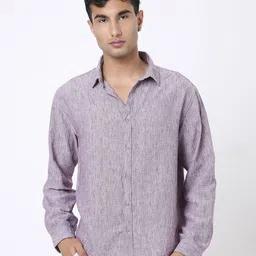Blnk Relaxed Fit Textured Spread Collar Shirt-picture-29