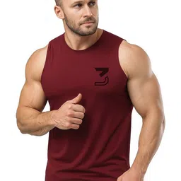 3Colors Scoop Neck Dri-FIT Sleeveless Gym Vests-picture-10
