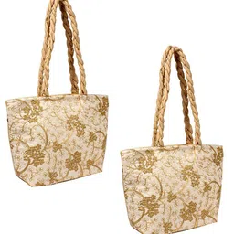 prettykrafts Set Of 2 Floral Embellished Structured Shoulder Bag image 1