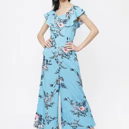 DressBerry Women Floral Printed Round Neck Sleeveless Basic Jumpsuit-picture-38