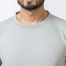 D-LINE Men Solid Round Neck Long Sleeves Pullover Sweatshirt image 4