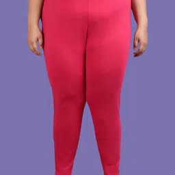 TWIN BIRDS Women Plus Size Regular Fit Ethnic Knitted Kurti Pant with Functional Pocket-image-49