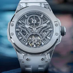 QORUM INDIA Men Skeleton Dial & Analogue Motion Powered Watch QI 9030 G-Blue-image-34