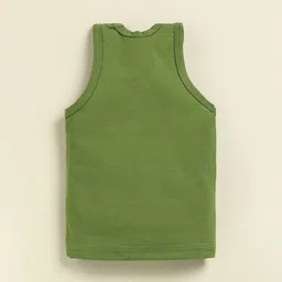 Unfab Infant Boys Assorted Cotton Basic Vest CGBV002-03-M.Green,Rust,Maroon image 4