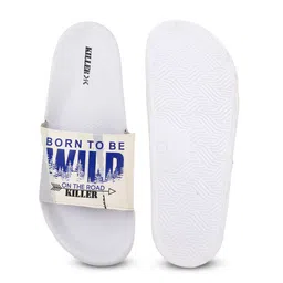 Killer Typography Printed Cushioned Footbed Sliders image 3