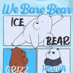 YK X Tinyo Infant Boys We Bare Bears Printed T-shirt with Shorts image 3