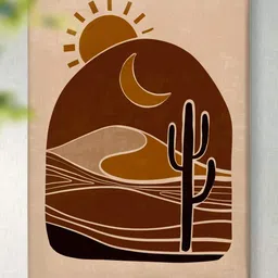 Myntra Elegant Homes Brown Canvas Other Wall Paintings-picture-41