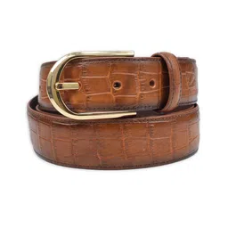 El'Curio Men Textured Leather Belt-picture-22