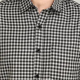 Apuesto India Slim Fit Gingham Checked Long Sleeves Cotton Casual Shirt image 3