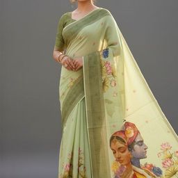 Peachmode Floral Zari Saree-picture-9