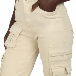OMG CREATION Women Relaxed Fit Mid-Rise Stretchable Jeans image 4