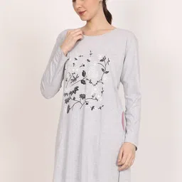 DDASPRATION Women Floral 2 Printed Pockets T-shirt image 2