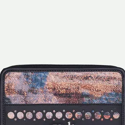 ZOUK Women Triund Baroque Eden Zipper Wallet image 4