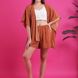Qurvii Printed Shrug & Shorts Co-ords-picture-31
