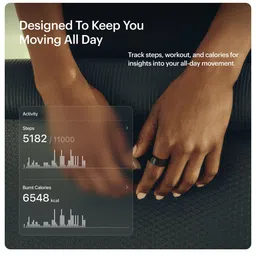 ULTRAHUMAN Unisex AIR Sleep and Fitness Tracker Smart Ring- (Size 13) image 2