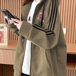 JC Mode Women Colourblocked Knitted Jacket image 2