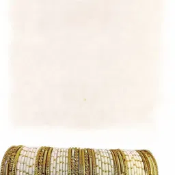 LLL FASHION White Glass Artificial Stones Bangle-picture-22