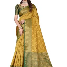 jayant creation Yellow Art Silk Barasi Sarees-picture-41