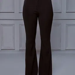 TORSHA Women Smart Slim Fit Trousers-image-3