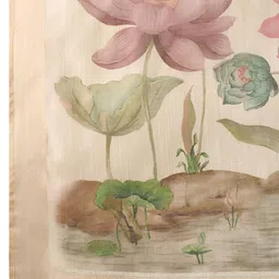 VASTRA-THE FACTORY STORE Floral Printed Jamdani Saree With Blouse Piece image 5