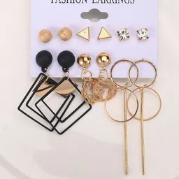 DressBerry Gold-Plated Alloy Earrings-image-66