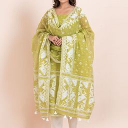 Durga Handlooms Pure Cotton Unstitched Dress Material-picture-23