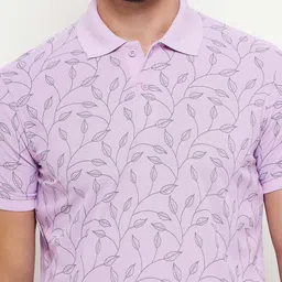 OGEN Men Printed Polo Collar Pockets T-shirt image 5