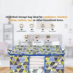 prettykrafts Blue & White 6 Pieces Reusable Multi-Utility Organisers image 2