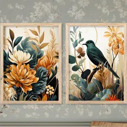 WALLLANE Brown Wood Wall Art-picture-36