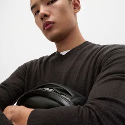 Marks & Spencer Men V-Neck Long Sleeves Pullover Sweater image 4