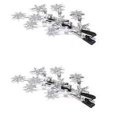FHONEX Women Set of 2 Star Stone Embellished Branches Shape Claw Clip-image-59