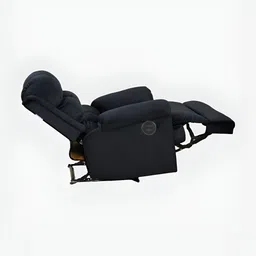 SOLIS Royale - The Desired Comfort Black Fabric Motorized Powered 1 Seater Recliner image 3