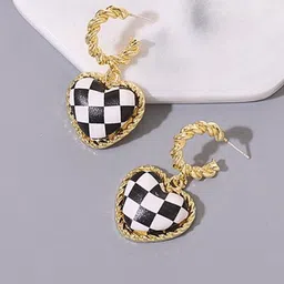 styledose Sterling Silver Heart Shaped Drop Earrings image 1