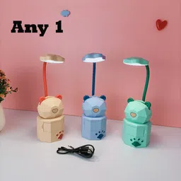 flezny Creative Drawer Storage Cartoon Cute Pet Hose USB Charging Light Study Lamp-picture-14